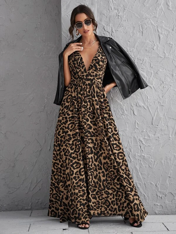 Vestido Amanda Estampa de Leopardo - Imagem 2