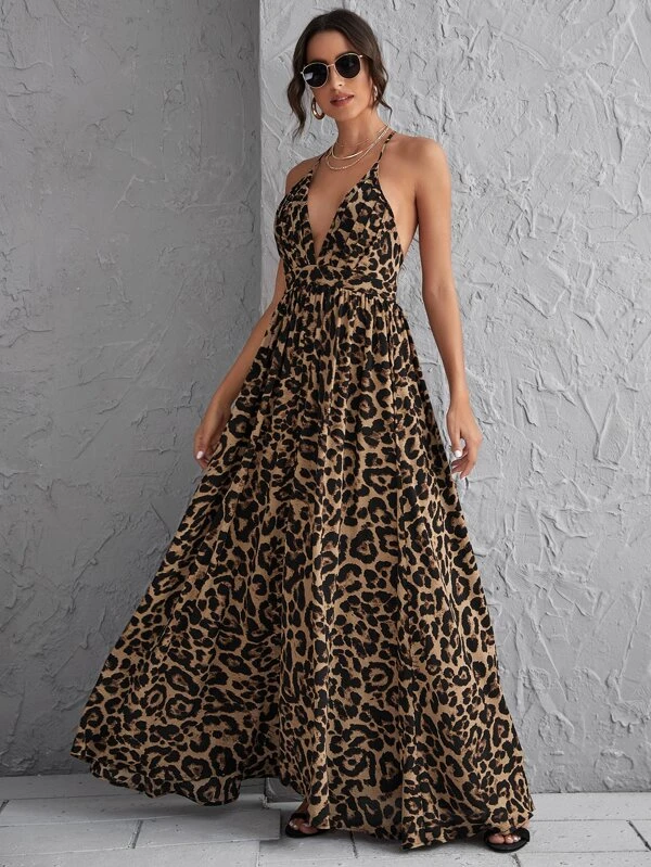 Vestido Amanda Estampa de Leopardo
